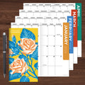 2024-2025 Vintage Rose Small Monthly Pocket Planner