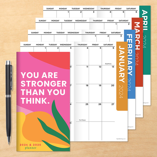 2024-2025 You Are Strong Small Monthly Pocket Planner