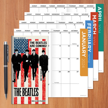 2024-2025 The Beatles Small Monthly Pocket Planner
