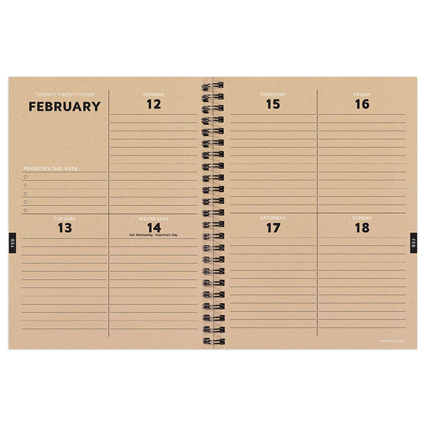 2024 Biggest Year Medium Weekly Monthly Planner