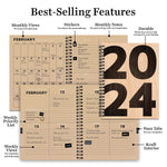 2024 Biggest Year Medium Weekly Monthly Planner