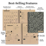 2024 Leaflet Medium Weekly Monthly Planner