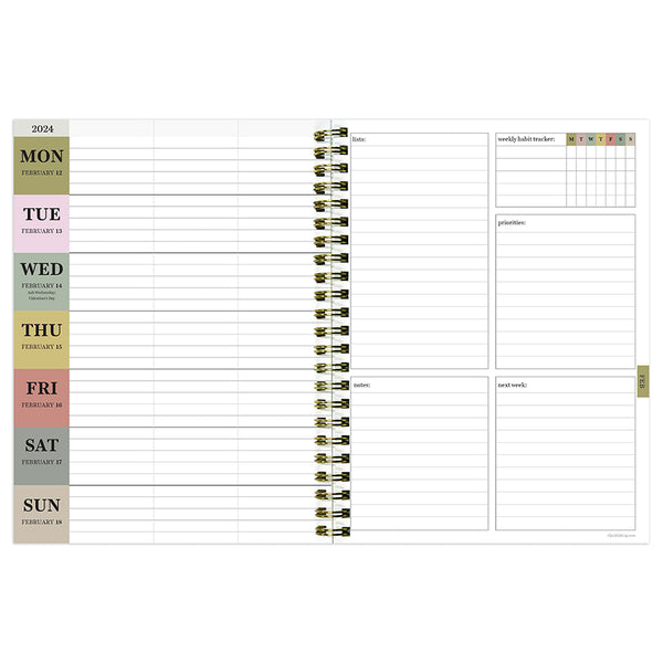 2024 Colors of the Season Medium Weekly Monthly Planner