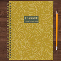2024 Golden Foliage Medium Weekly Monthly Planner