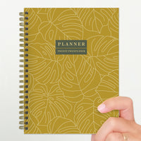 2024 Golden Foliage Medium Weekly Monthly Planner