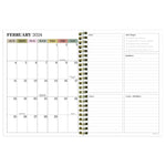 2024 Printed Garden Medium Weekly Monthly Planner