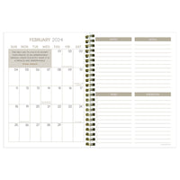 2024 Stone & Marble Medium Weekly Monthly Planner
