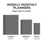 2024 Fresh Rainbow Medium Weekly Monthly Planner