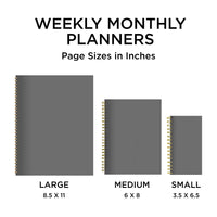 2024 Let Yourself Shine Medium Weekly Monthly Planner