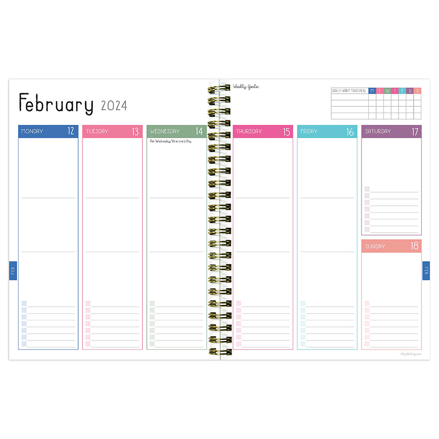 2024 Pink Panther Medium Weekly Monthly Planner-5