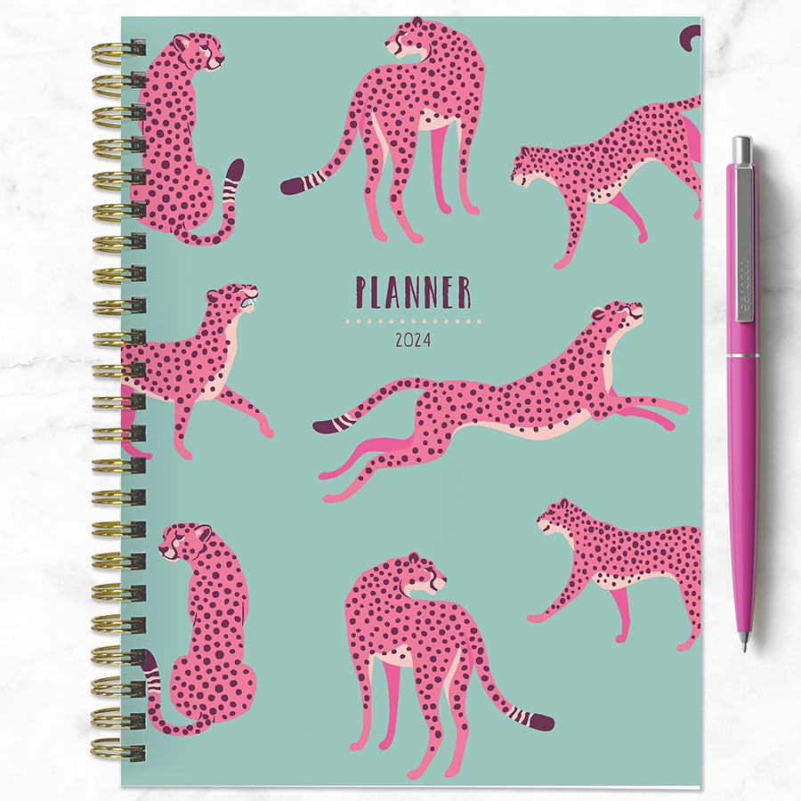 2024 Pink Panther Medium Weekly Monthly Planner-1