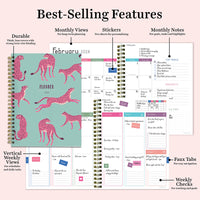 2024 Pink Panther Medium Weekly Monthly Planner