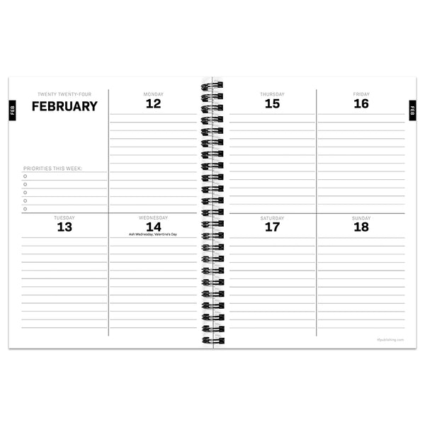 2024 The Beatles Medium Weekly Monthly Planner