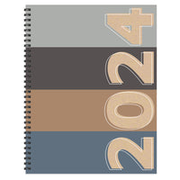 2024 Basic Rows Large Weekly Monthly Planner