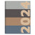 2024 Basic Rows Large Weekly Monthly Planner