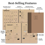 2024 Book Bound Large Weekly Monthly Planner
