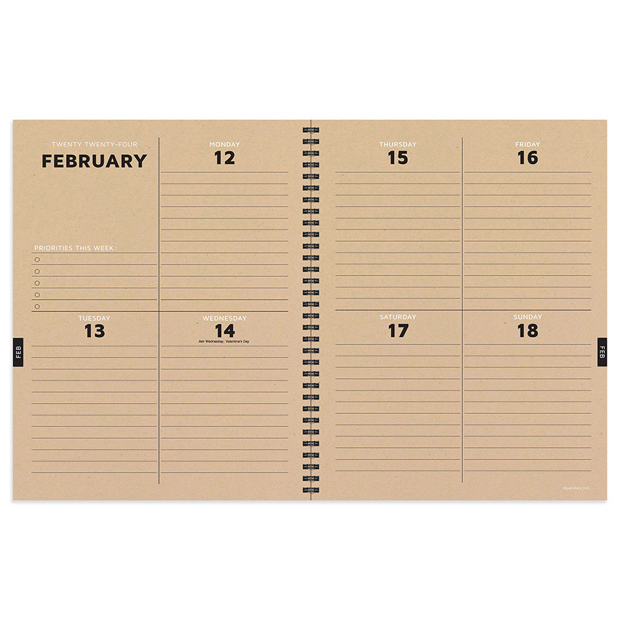 2024 In the Jungle Large Weekly Monthly Planner