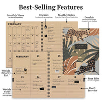 2024 In the Jungle Large Weekly Monthly Planner