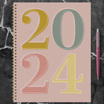 2024 New Year Large Weekly Monthly Planner