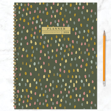 2024 Rain Drops Large Weekly Monthly Planner