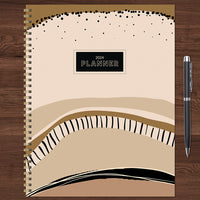 2024 Black & Tan Large Weekly Monthly Planner