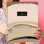 2024 Black & Tan Large Weekly Monthly Planner