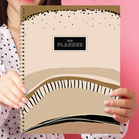 2024 Black & Tan Large Weekly Monthly Planner