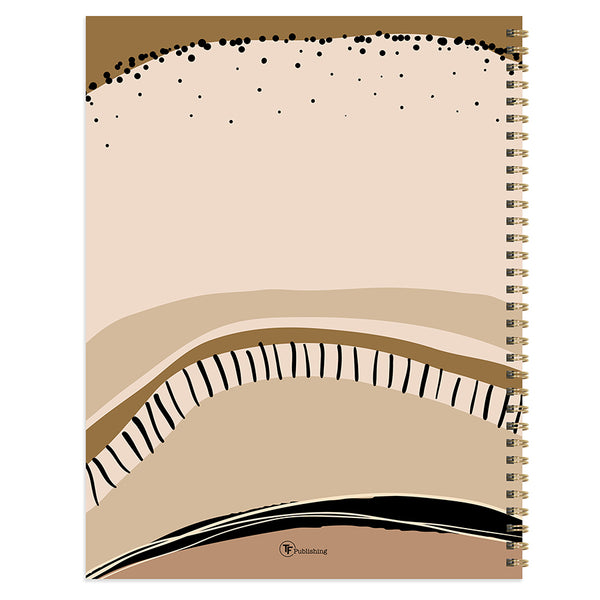 2024 Black & Tan Large Weekly Monthly Planner