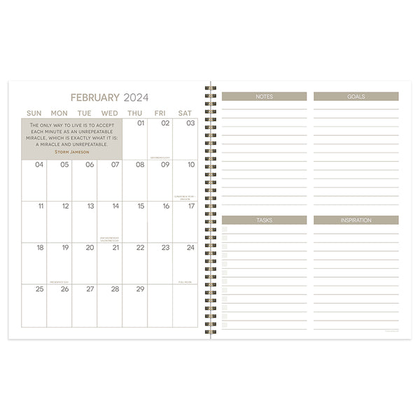 2024 Pretty Woman Polka Dot Large Weekly Monthly Planner