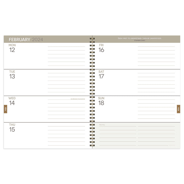 2024 Pretty Woman Polka Dot Large Weekly Monthly Planner