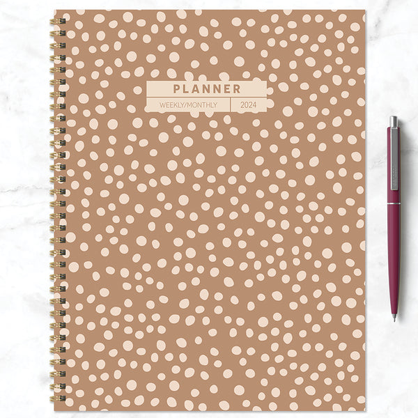 2024 Pretty Woman Polka Dot Large Weekly Monthly Planner
