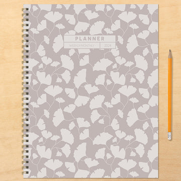 2024 Tranquil Floral Large Weekly Monthly Planner