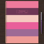 2024 Pink Plum Blush & Petal Large Weekly Monthly Planner