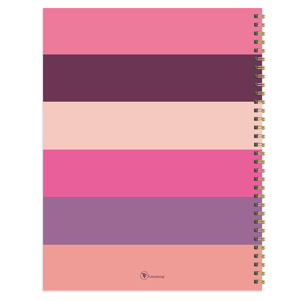 2024 Pink Plum Blush & Petal Large Weekly Monthly Planner