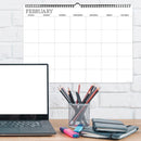 Undated 17" x 12" Dry Erase Medium Wire-o Hanging Wall Calendar-4