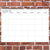 Undated 17" x 12" Dry Erase Medium Wire-o Hanging Wall Calendar