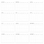 Undated 17" x 12" Dry Erase Medium Wire-o Hanging Wall Calendar