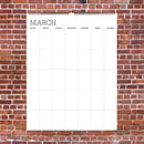 Undated 17" x 22" Dry Erase Large Wire-o Hanging Wall Calendar-5