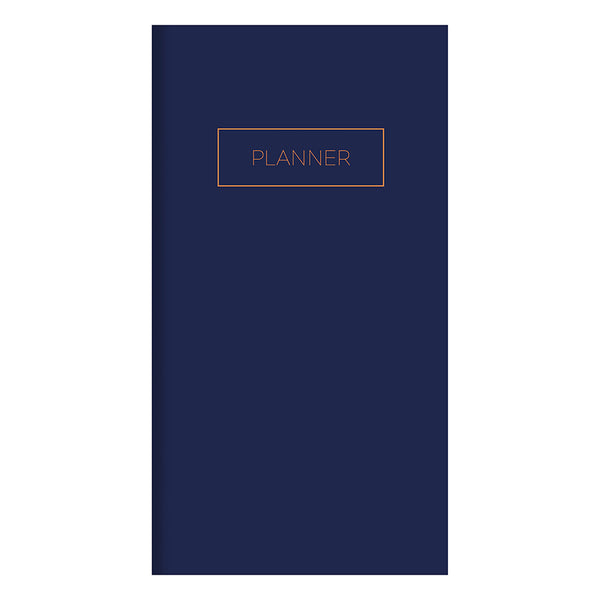 Bright Navy Undated Monthly Pocket Planner