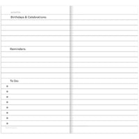 Bright Navy Undated Monthly Pocket Planner