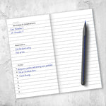 Bright Navy Undated Monthly Pocket Planner