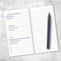 Bright Navy Undated Monthly Pocket Planner