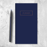 Bright Navy Undated Monthly Pocket Planner