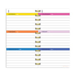 Bright Pink Undated Weekly Spiral Planner