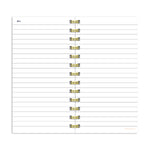 Bright Pink Undated Weekly Spiral Planner