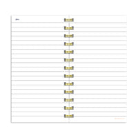 Bright Pink Undated Weekly Spiral Planner