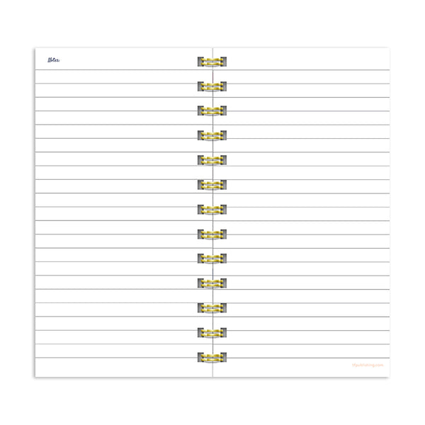 Bright Pink Undated Weekly Spiral Planner