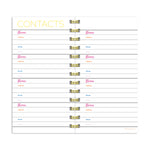 Bright Pink Undated Weekly Spiral Planner