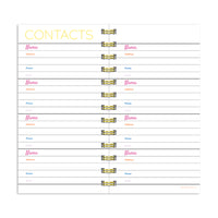 Bright Pink Undated Weekly Spiral Planner