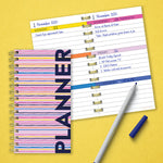 Bright Pink Undated Weekly Spiral Planner
